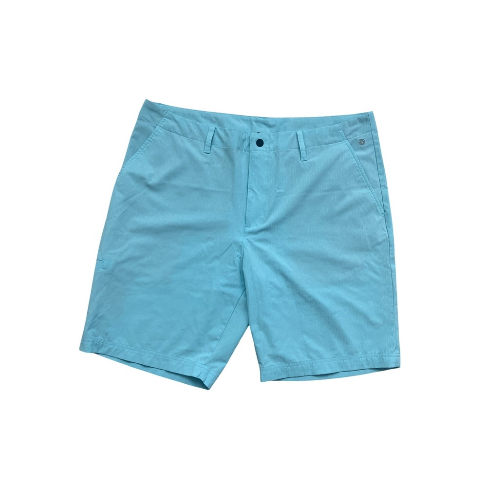 Adidas Ultimate365 Mens Light Blue Textured Golf Shorts Size 36